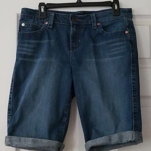 Calvin Klein ladies blue jean shorts